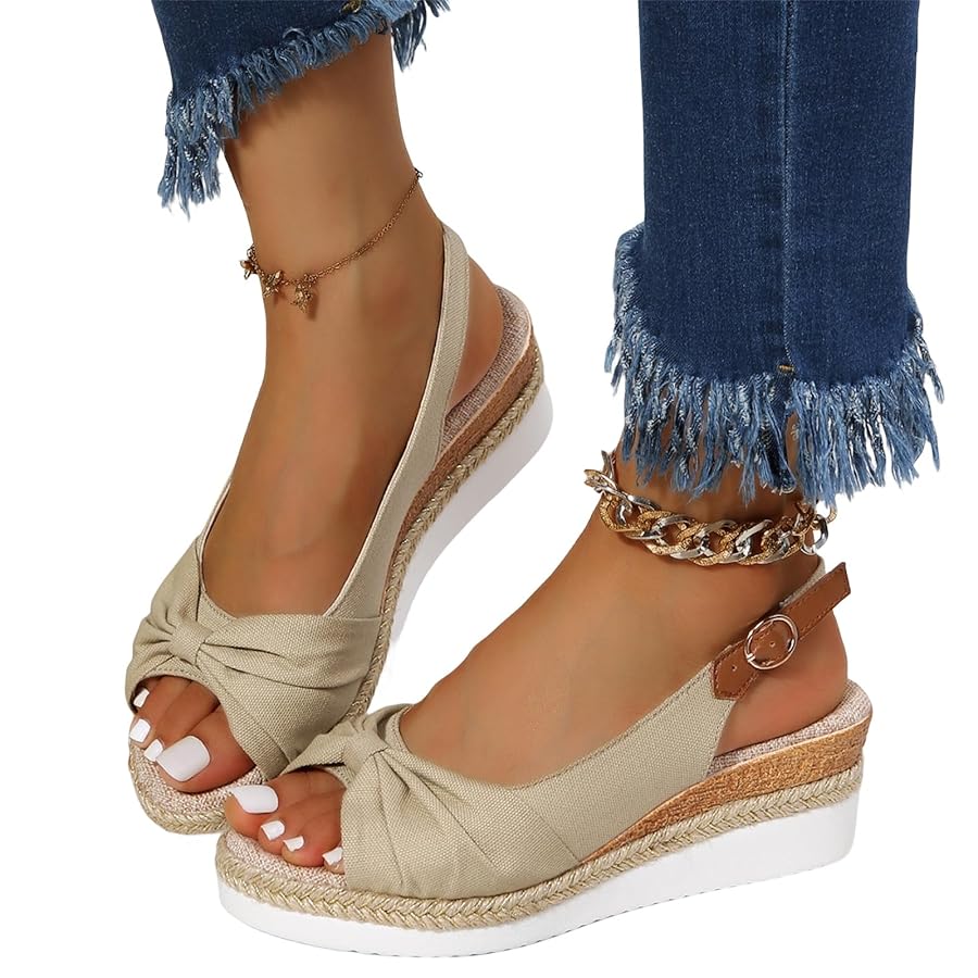 Amazon.com | Orthopedic Platform Wedge Sandals Women Flat